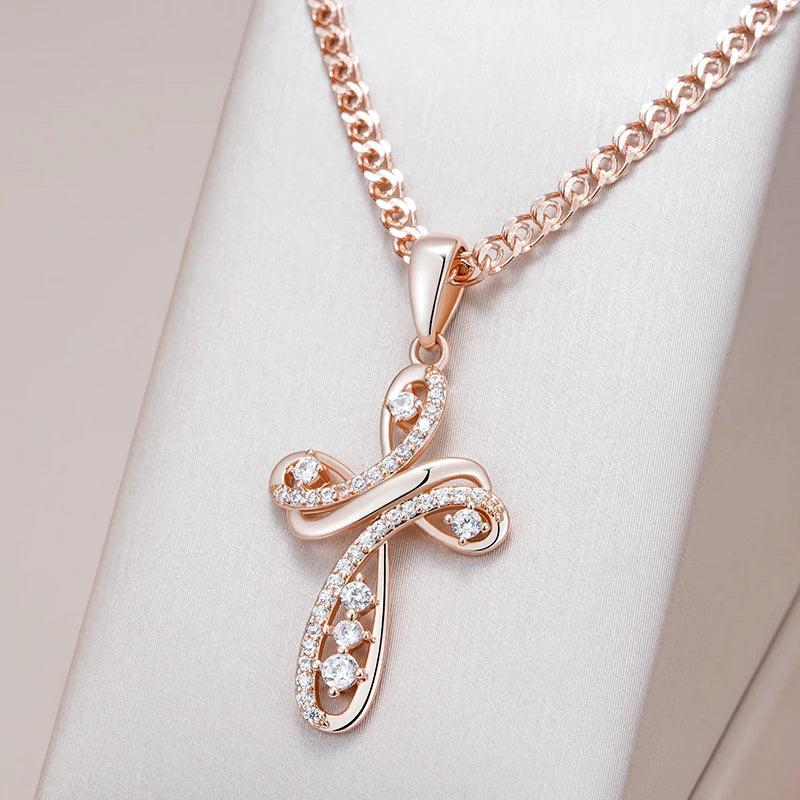 Shiny Exquisite Cross Pendant Necklaces