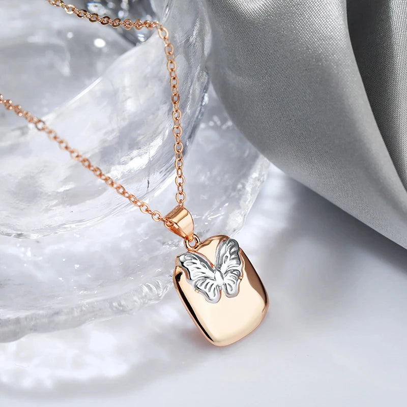 Fashion Pendant Hollow Butterfly Necklace