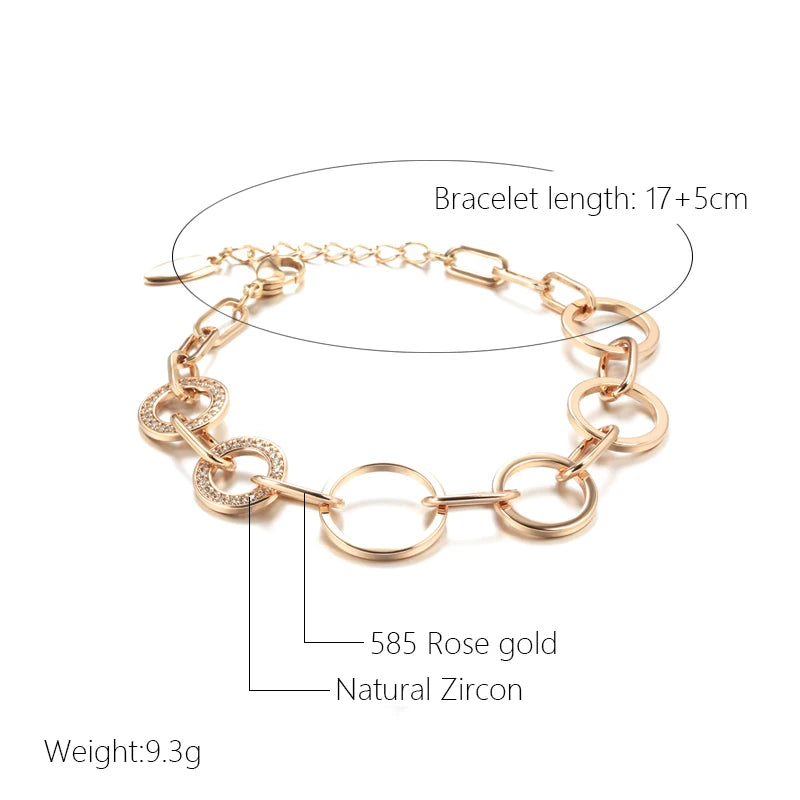 Fashion Geometry Circles Link Bracelet