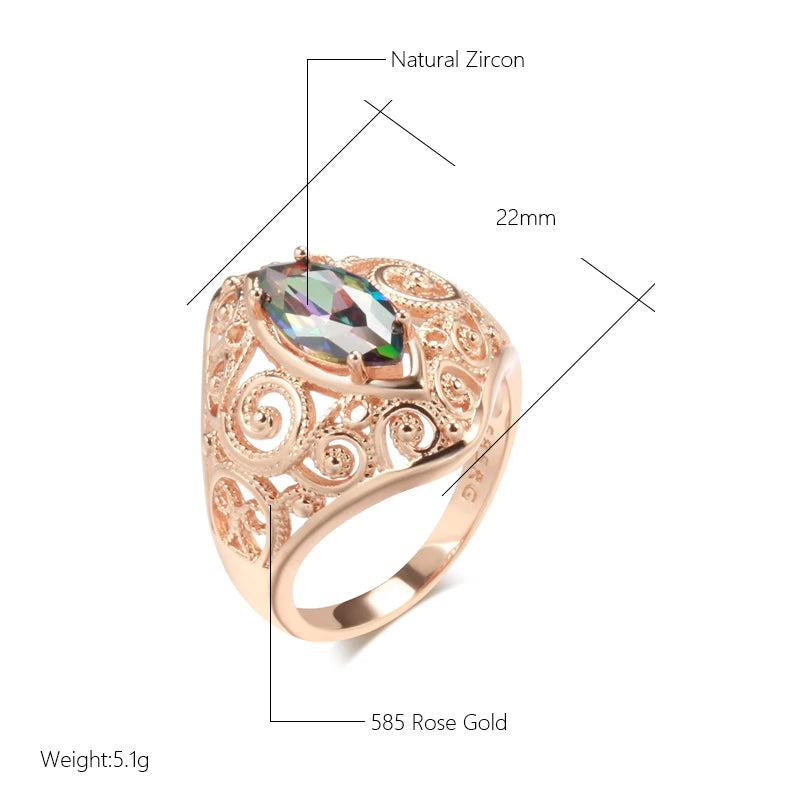 Rhombus Colourful Fashion Ethnic Bride Rings