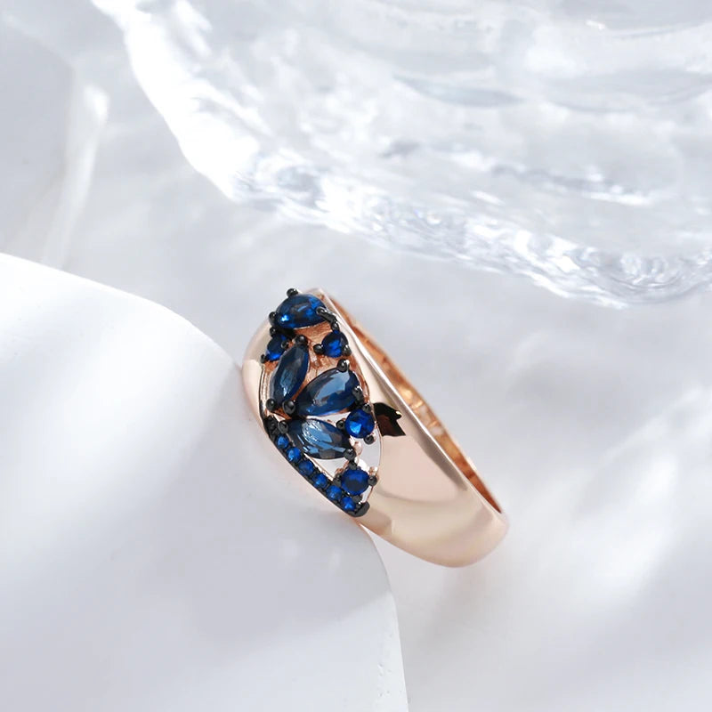 Luxury Quality Blue Natural Rings