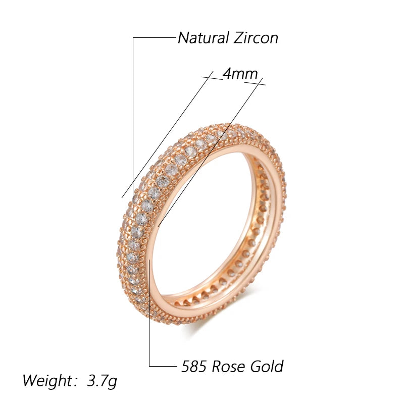 Trend Big Vintage Natural Glossy Metal Ethnic Bride Ring 082