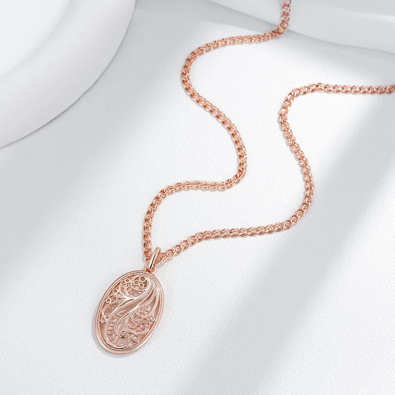 Crystal Flower Unusual Rose Gold Big Drop Earrings