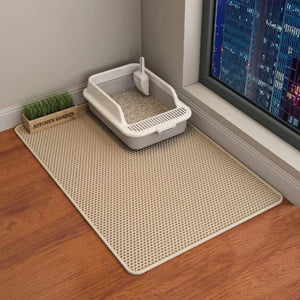 Cat Litter Mat Water Proof Double Layer Pet Foldable Cat Litter Trapping