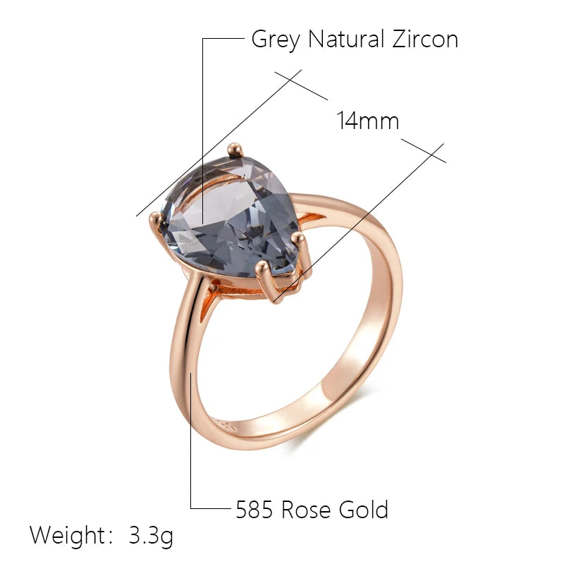 Best Luxury Shiny Gift Natural Ring For Women 074
