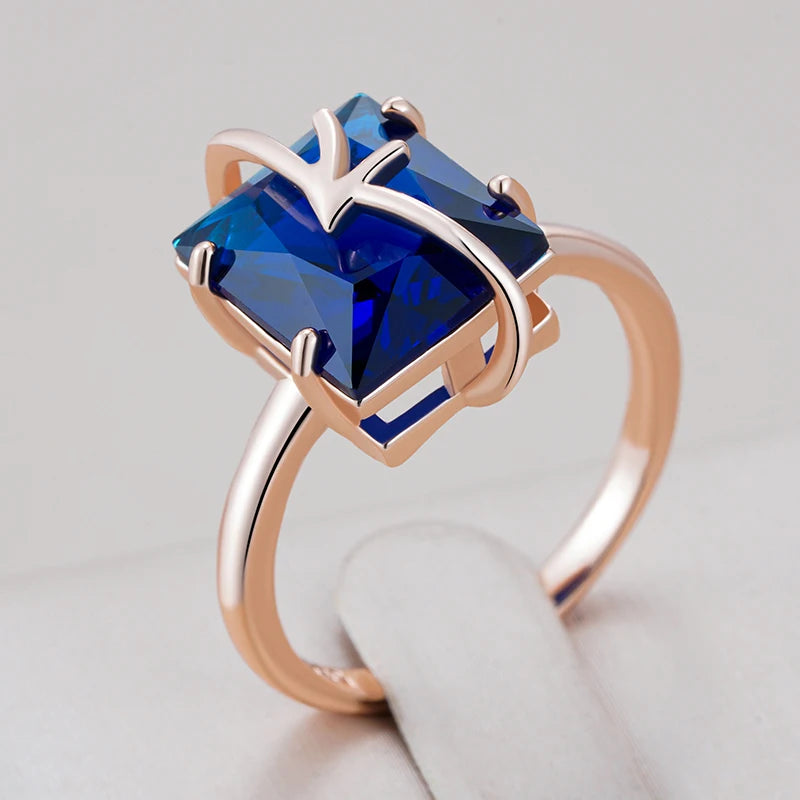 Trend Big Vintage Natural Glossy Metal Ethnic Bride Ring 030