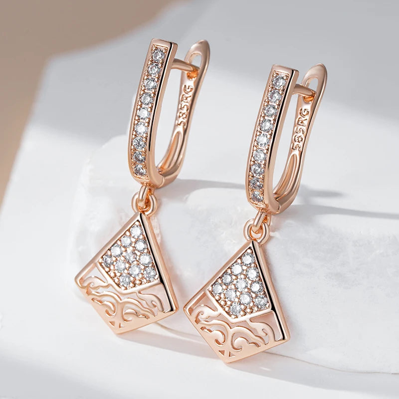 High Quality Daily Fancy Gold Colour Earrings 044