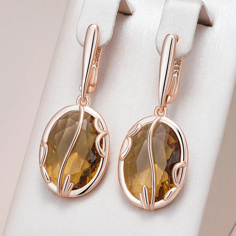 High Quality Daily Fancy Gold Colour Earrings 043