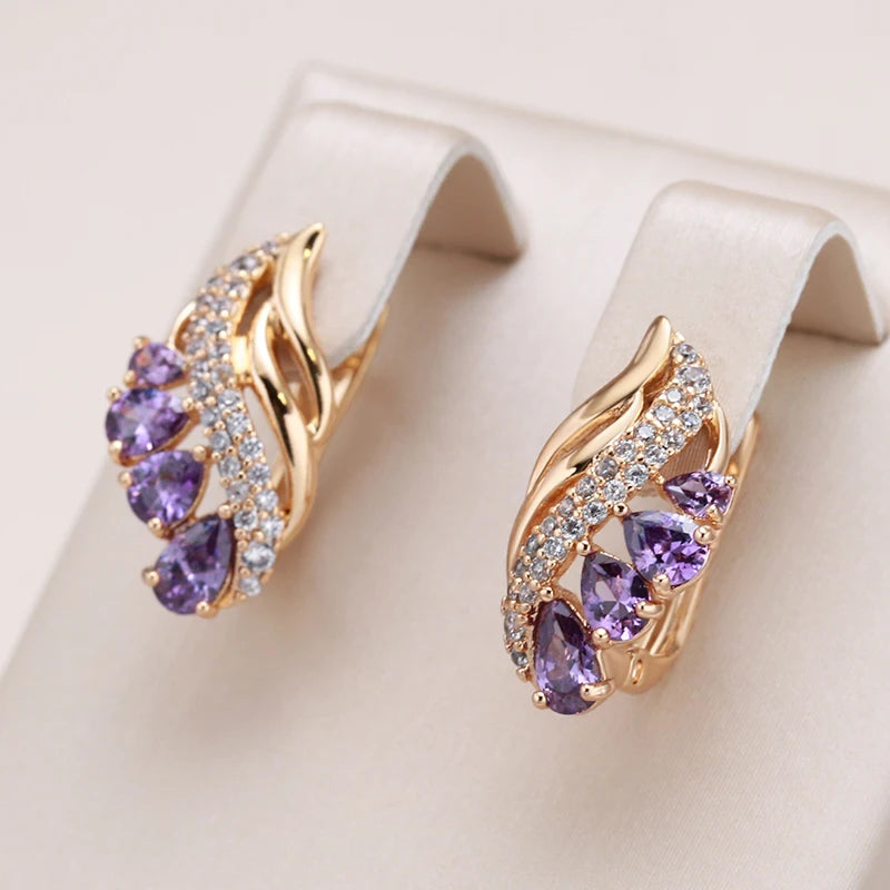 High Quality Daily Fancy Gold Colour Earrings 089