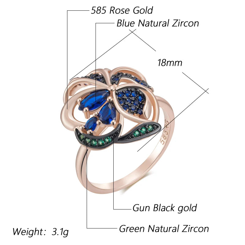 Best Luxury Shiny Gift Natural Ring For Women 072