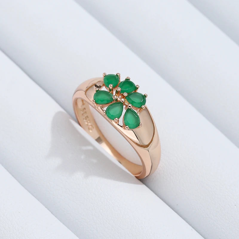 Best Luxury Shiny Gift Natural Ring For Women 037