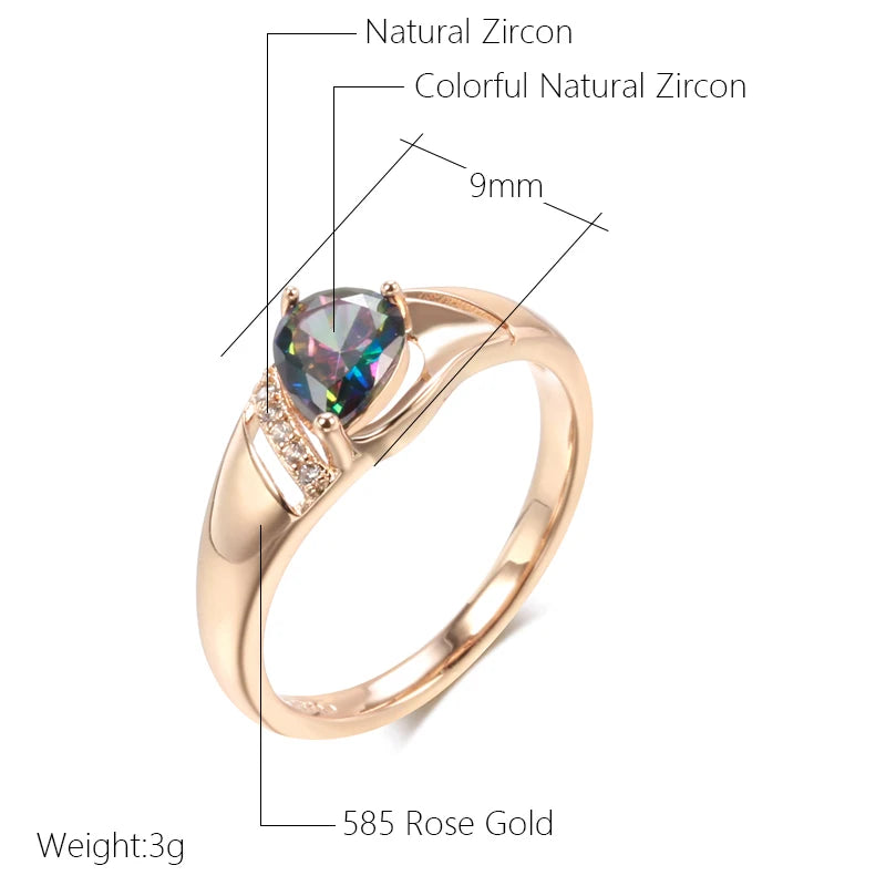 Best Luxury Shiny Gift Natural Ring For Women 093