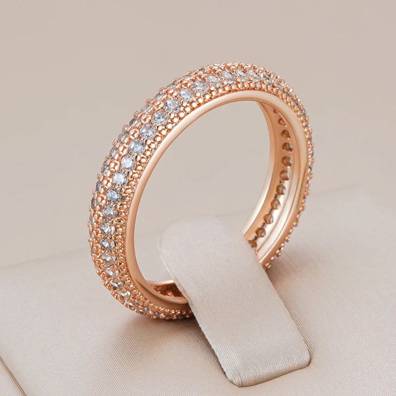 Trend Big Vintage Natural Glossy Metal Ethnic Bride Ring 082