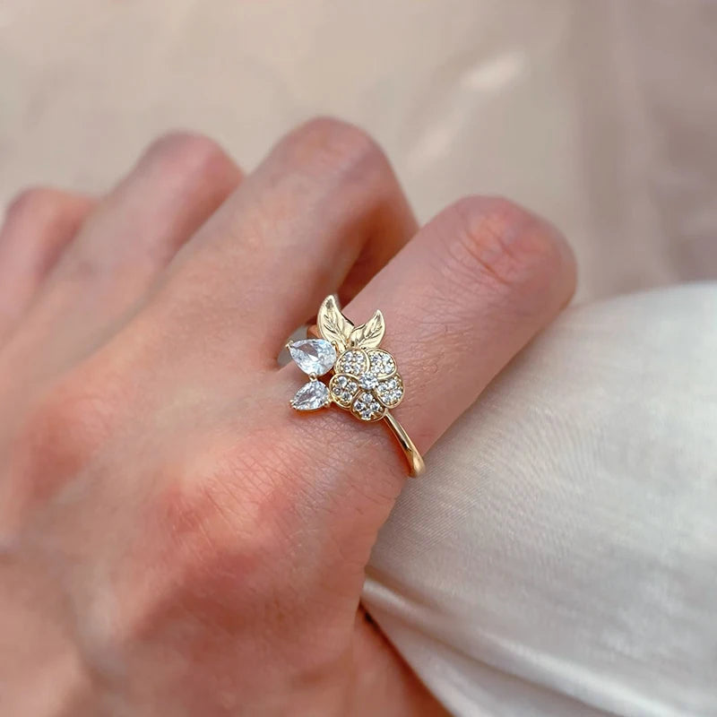 Best Luxury Shiny Gift Natural Ring For Women 065