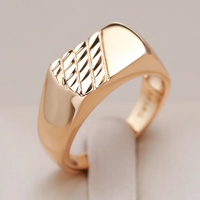 Fashion Glossy Simple Square Rings