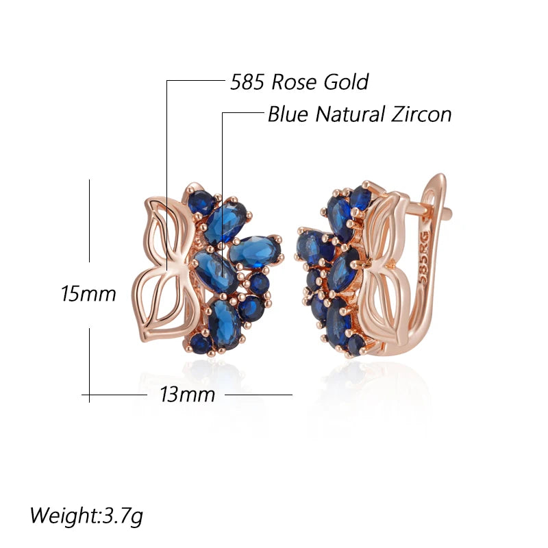 Rose Gold Colour Fine Drop Earrings