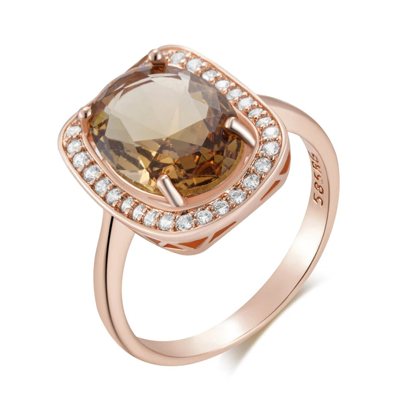 Best Luxury Shiny Gift Natural Ring For Women 046