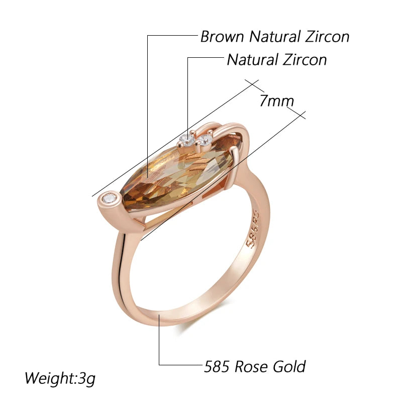 Best Luxury Shiny Gift Natural Ring For Women 052