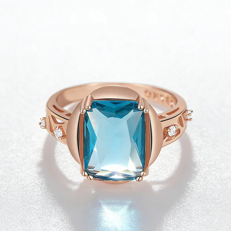 Shiny 585 Rose Gold Color Women Fashion High Quality Ring 001 - Legacy Magics