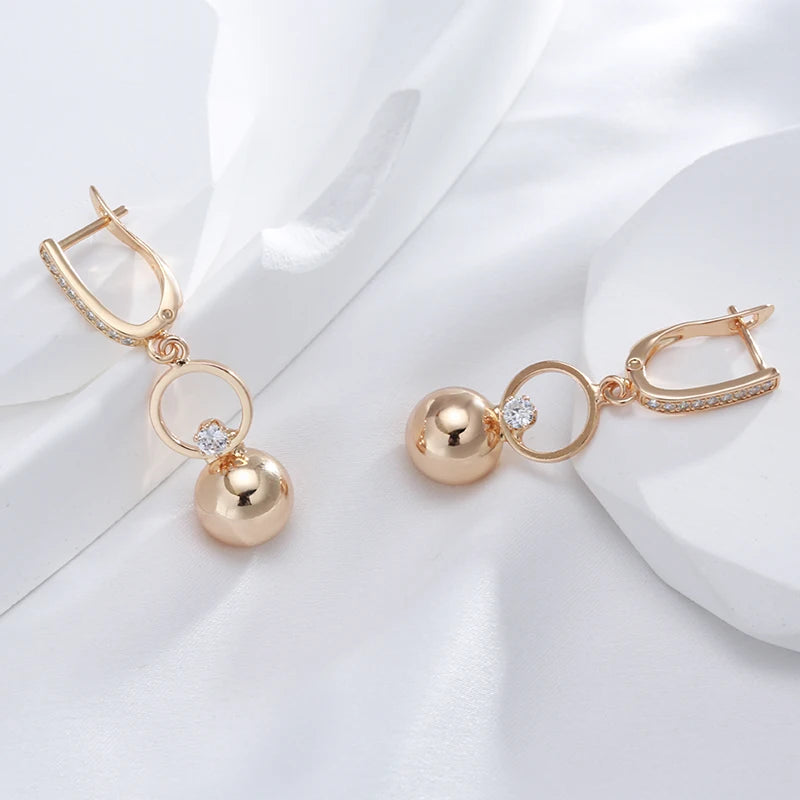 High Quality Daily Fancy Gold Colour Earrings 012
