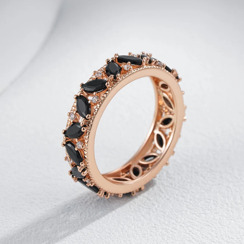 Trend Big Vintage Natural Glossy Metal Ethnic Bride Ring 072