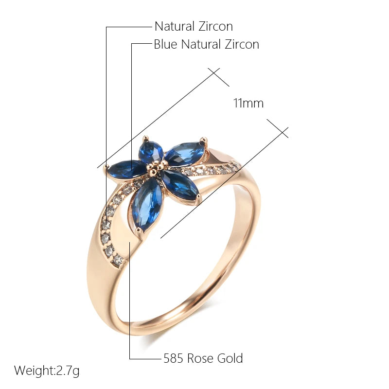 Best Luxury Shiny Gift Natural Ring For Women 095