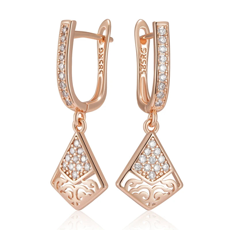 High Quality Daily Fancy Gold Colour Earrings 044