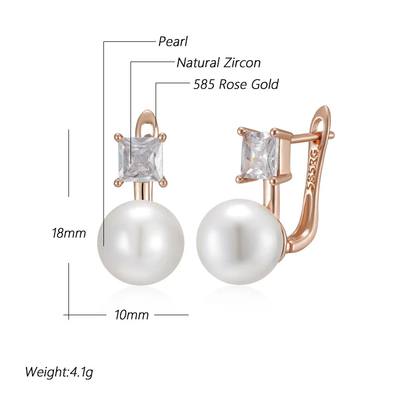 Unique Pearl English Earring