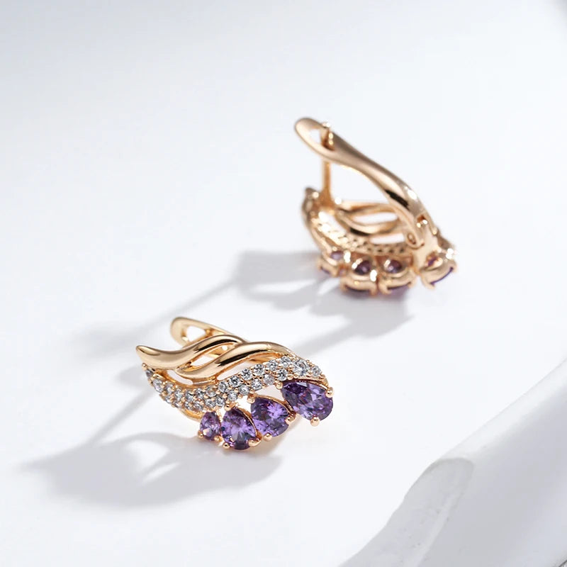 High Quality Daily Fancy Gold Colour Earrings 089