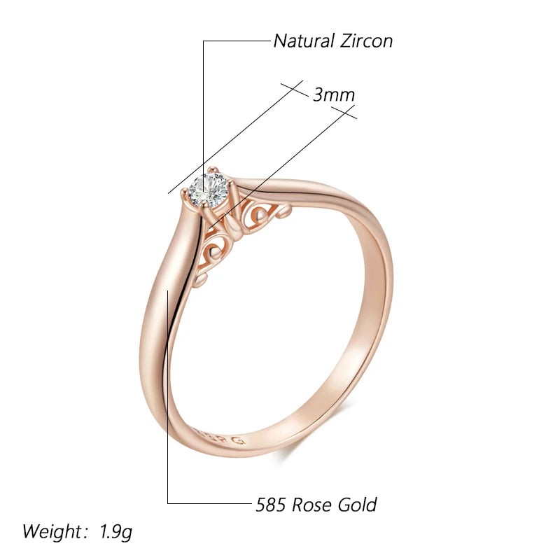 Trend Big Vintage Natural Glossy Metal Ethnic Bride Ring 057