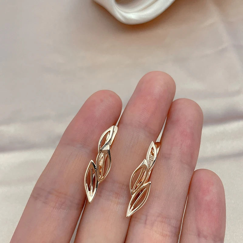 High Quality Daily Fancy Gold Colour Earrings 098