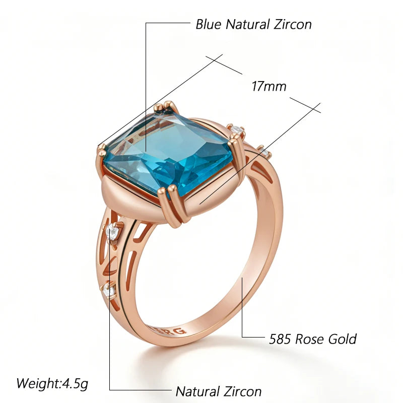 Shiny 585 Rose Gold Color Women Fashion High Quality Ring 001 - Legacy Magics