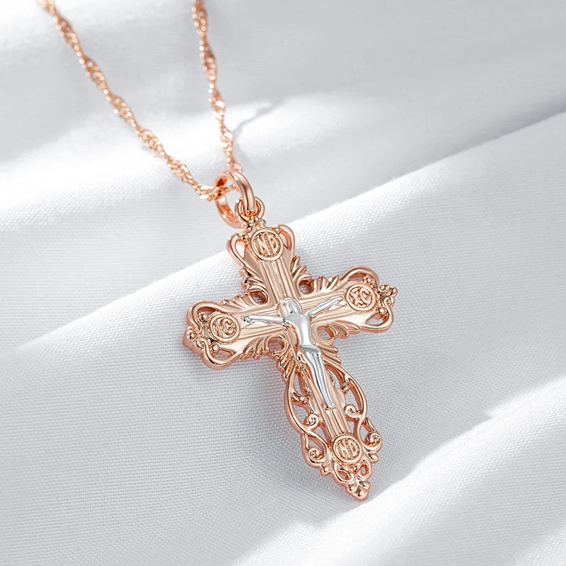 New Church Cross Pendant Necklace