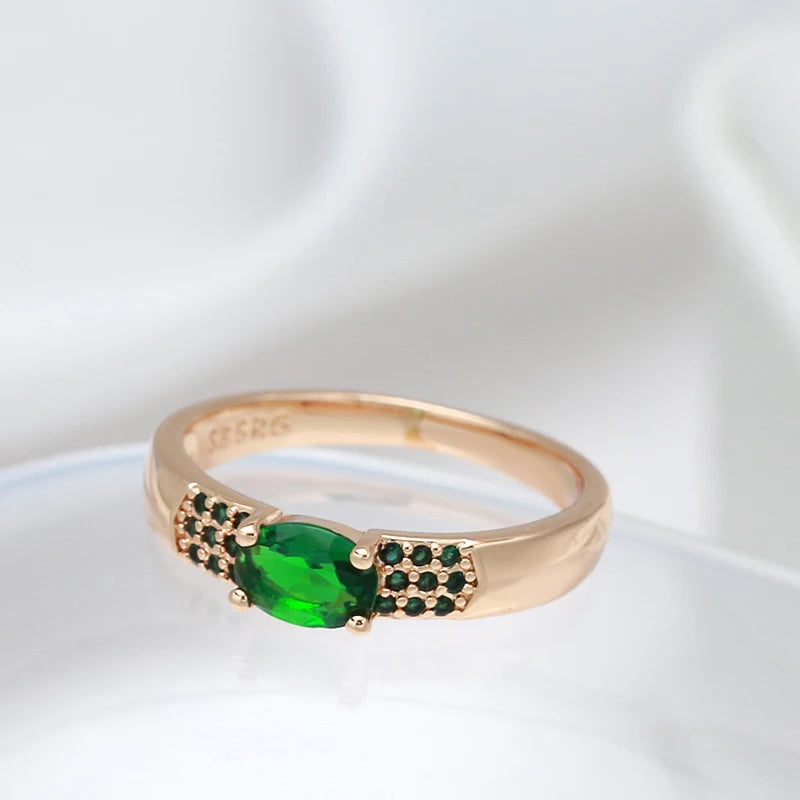 New Emerald Oval Cut Ring
