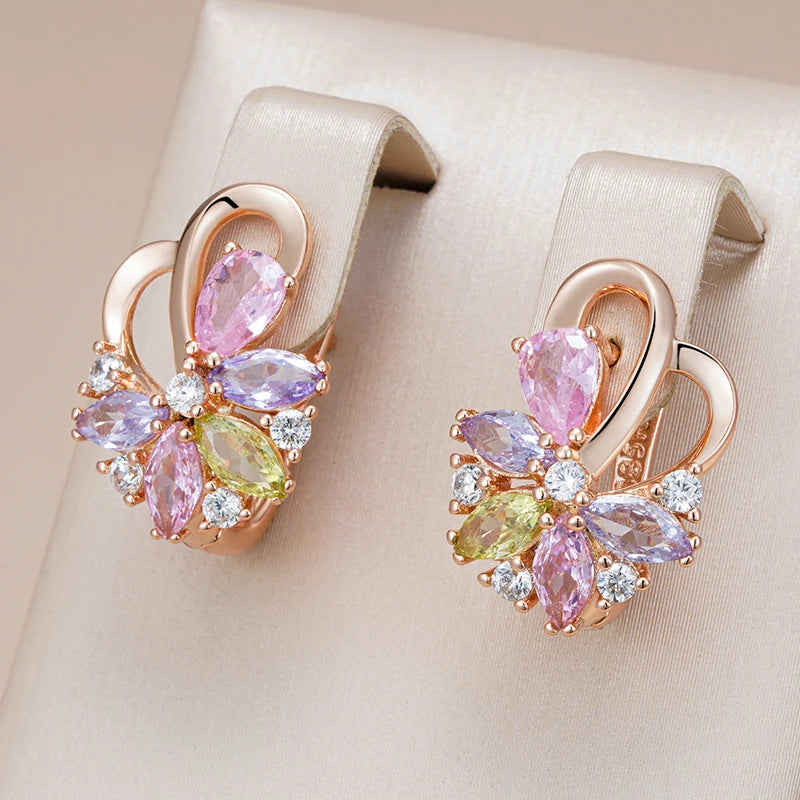 Hot 585 Rose Gold Earrings