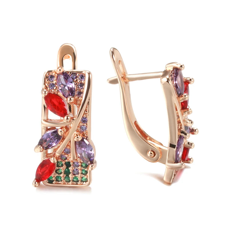 High Quality Daily Fancy Gold Colour Earrings 074