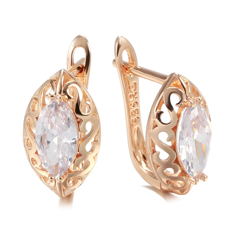 White Fancy 014 583 Rose Gold Casual Jewel Set