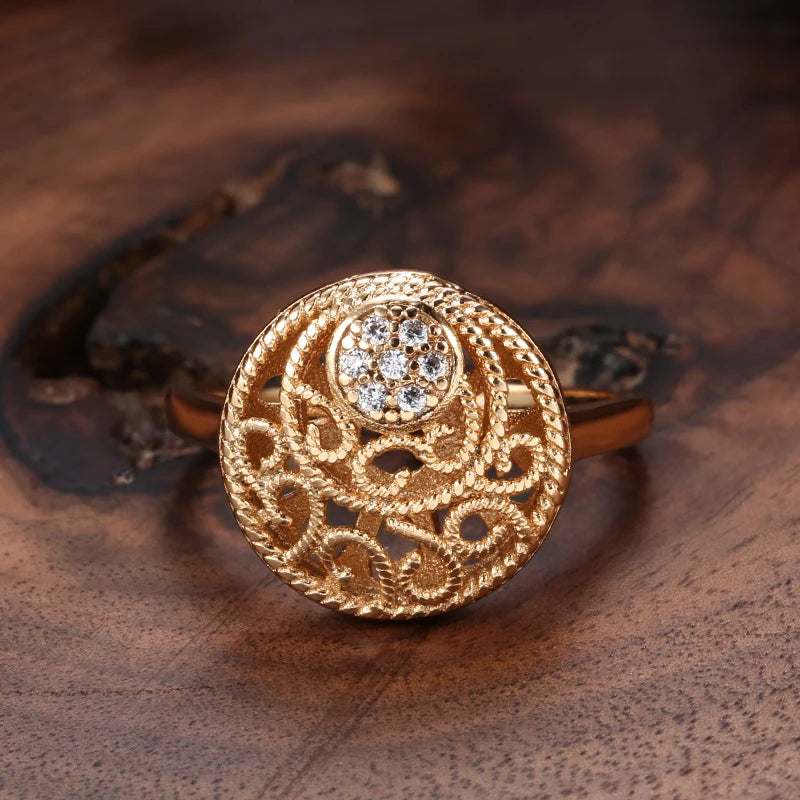 Best Luxury Shiny Gift Natural  Ring For Women 064