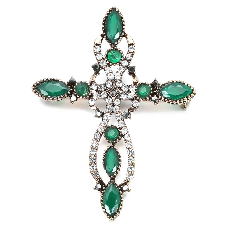 Fashion Textured 583 Gold Formal Brooch 009