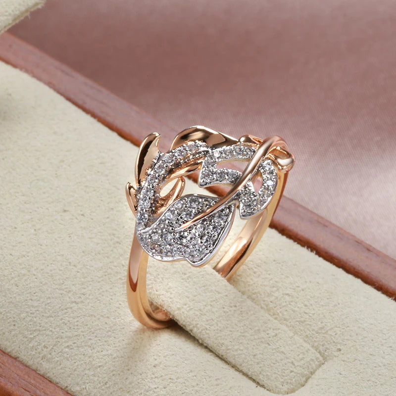 Trend Big Vintage Natural Glossy Metal Ethnic Bride Ring 019