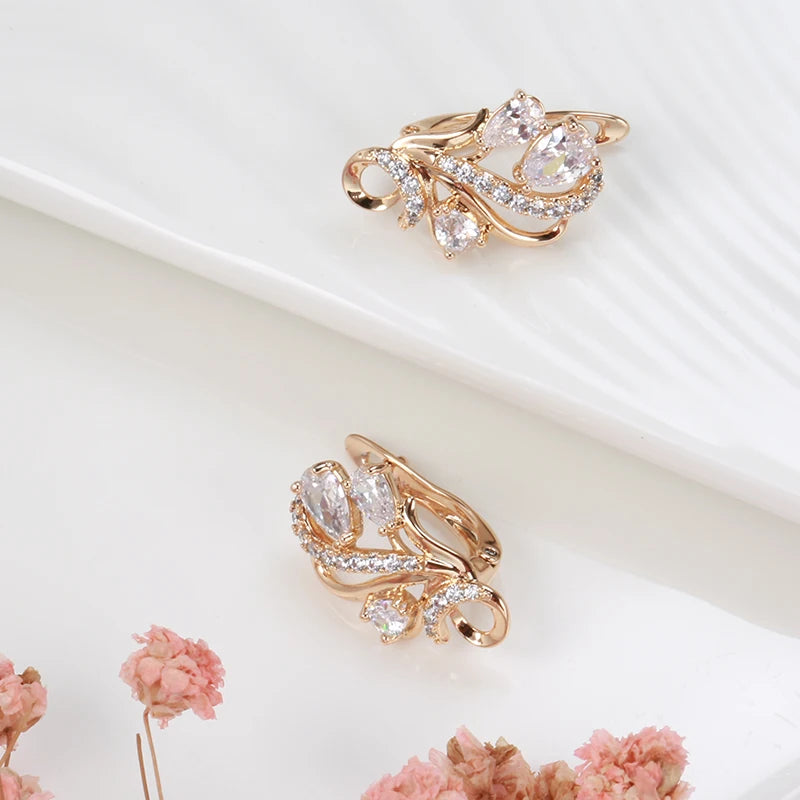 White Fancy 013 583 Rose Gold Casual Jewel Set