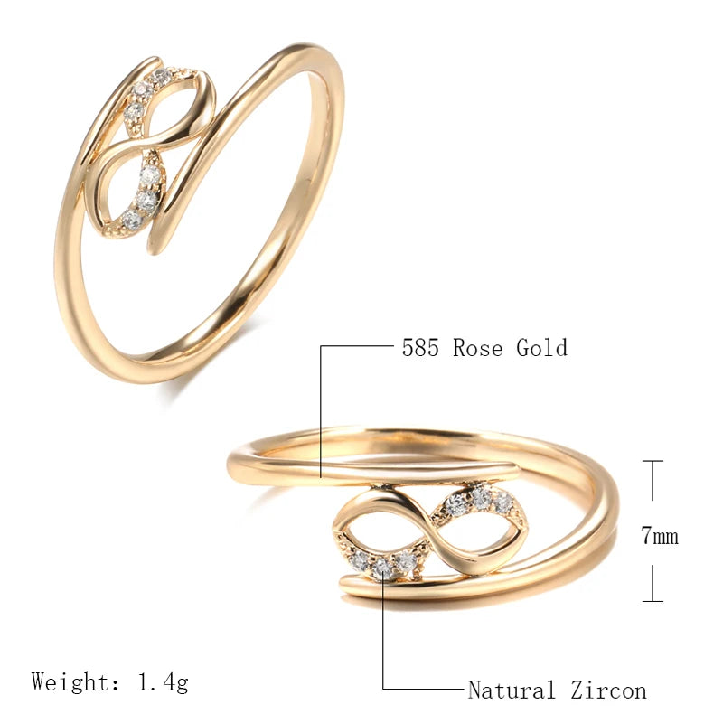 Trend Big Vintage Natural Glossy Metal Ethnic Bride Ring 047