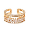 Trend Big Vintage Natural Glossy Metal Ethnic Bride Ring 033