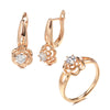 White Fancy 015 583 Rose Gold Casual Jewel Set