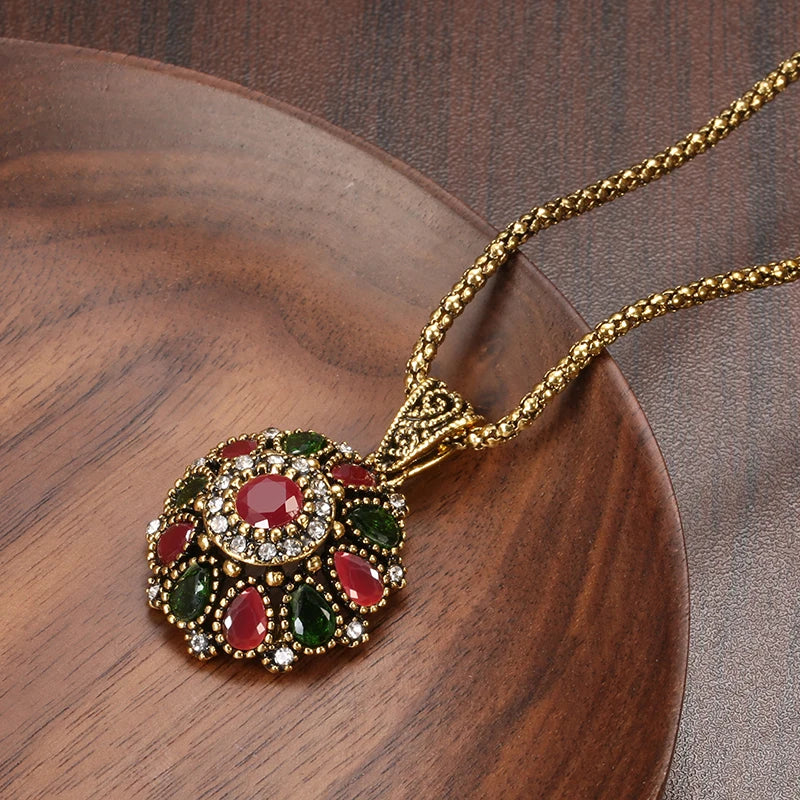 Colored Boho Textured Mixed Metals Travel Jewel Set 0007