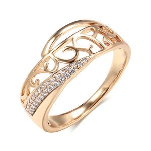 Trend Big Vintage Natural Glossy Metal Ethnic Bride Ring 014