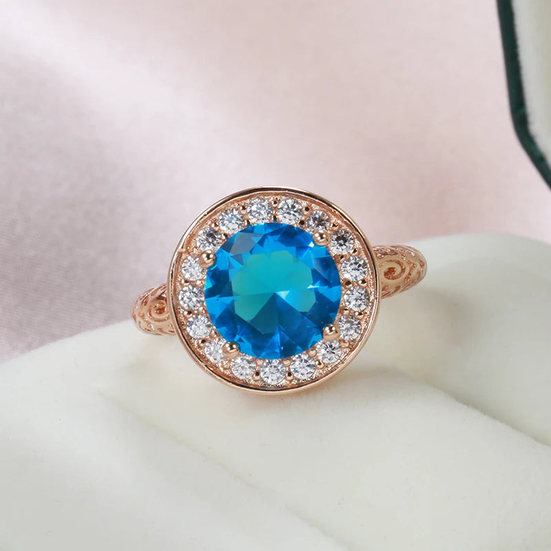 Best Luxury Shiny Gift Natural  Ring For Women 086