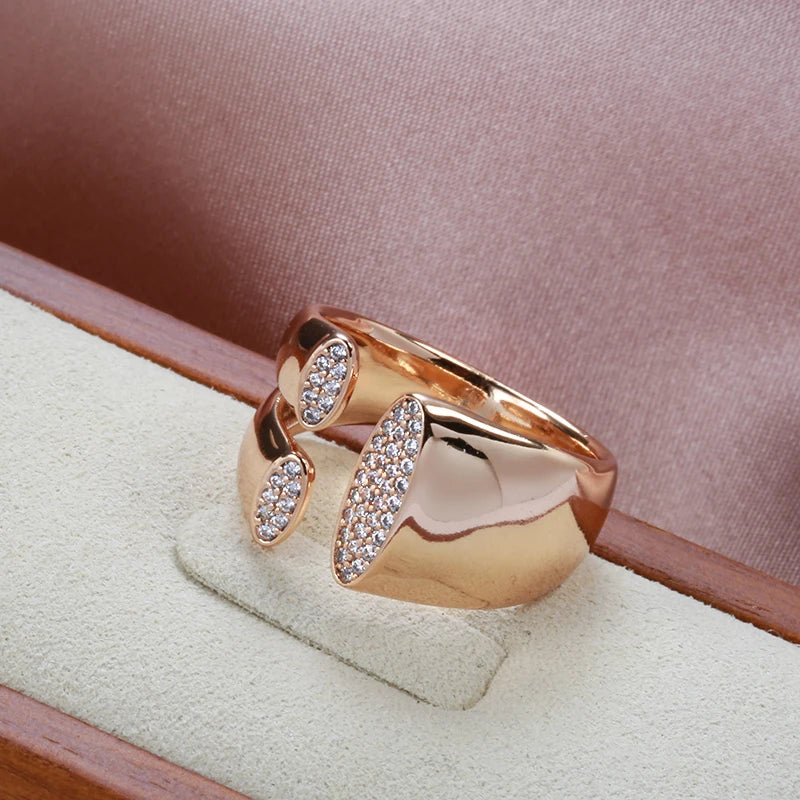 Trendy Natural Colour Geometric Rings