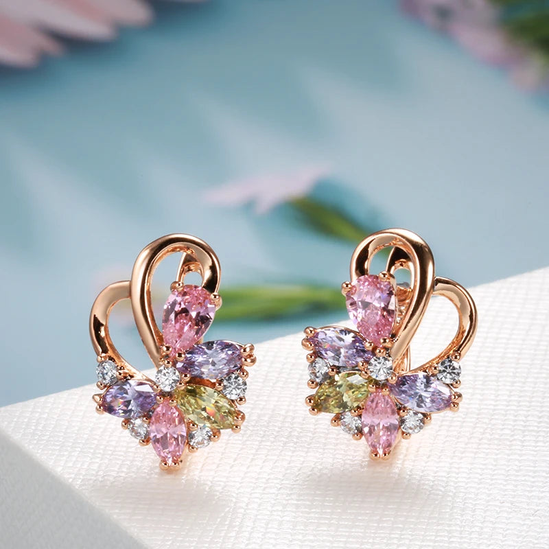 Hot 585 Rose Gold Earrings