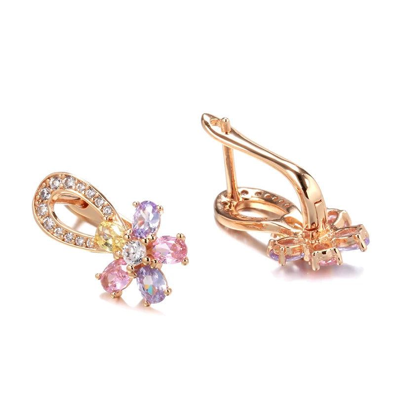 White Fancy 028 583 Rose Gold Casual Jewel Set